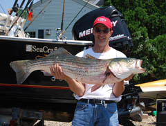 Largest Striped Bass for July