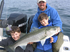 Light Tackle Striped Bass Fishing