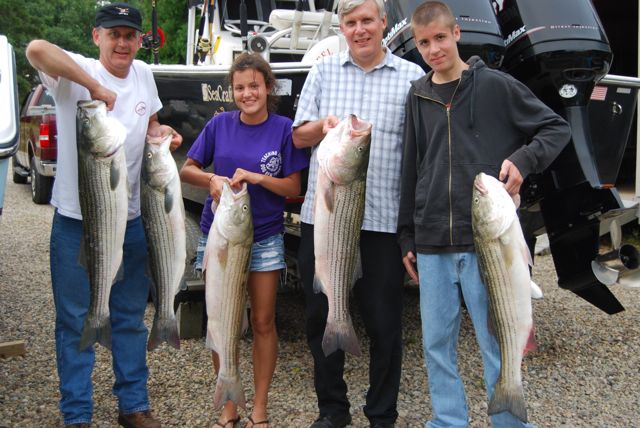 Afternoon Striped Bass Fishing - July 11, 2010