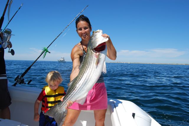 Excellent Labor Day Striped Bass Fishing! - September 6, 2010