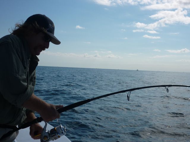 Big Striped Bass on Combination Fishing Trip - August 1, 2010