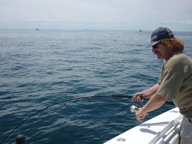Big Striped Bass on Combination Fishing Trip - August 1, 2010