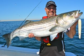 Gibbs Lures Striped Bass Fishing - June 8, 2014