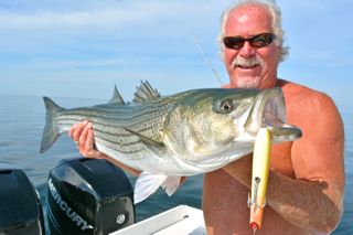 Gibbs Lures Striped Bass Fishing - May 26, 2014